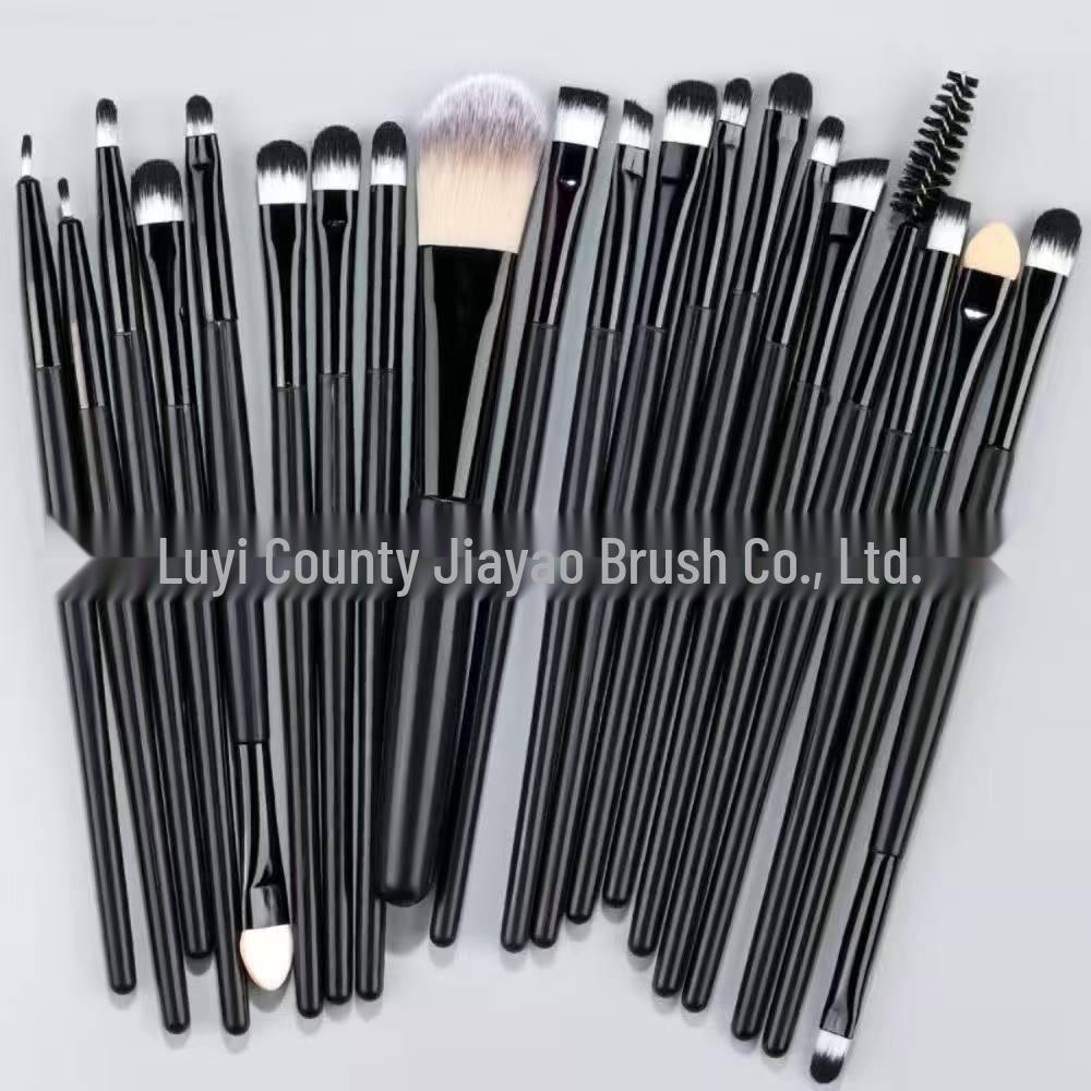 20-Piece Eye Makeup Brush Set - Includes Eyeshadow & Blush Brushes - Complete Beauty Tools Collection