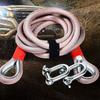 Car Trailer Rope, Outdoor Camping, Off-road Safety Rope, Towing Rope, Rescue Rope, U-shaped Steel Buckle, Polyester Rope, Towing