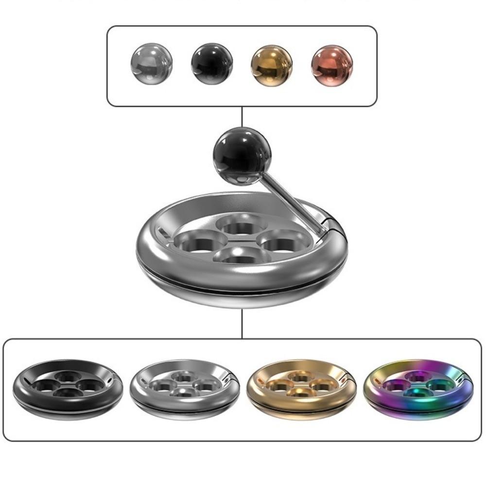 Four Hole Floating Fidget Toy Metal Fingertip Spinner Fun Metal Fidget Spinner Desktop