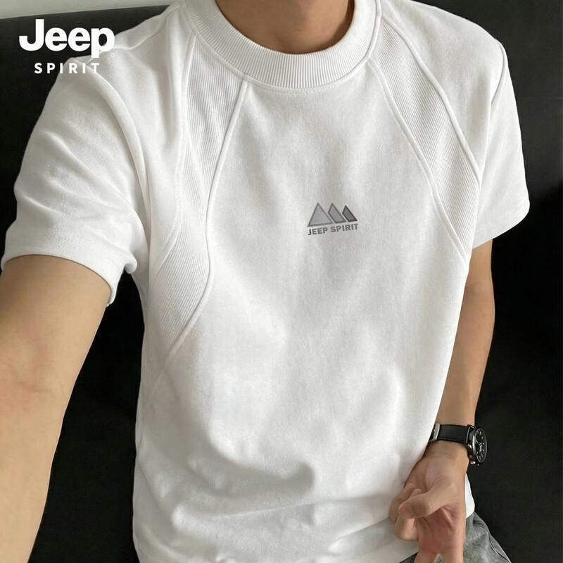 JEEP SPIRIT Men s Layered Mountain K Graphic Short Sleeve T-Shirt XL