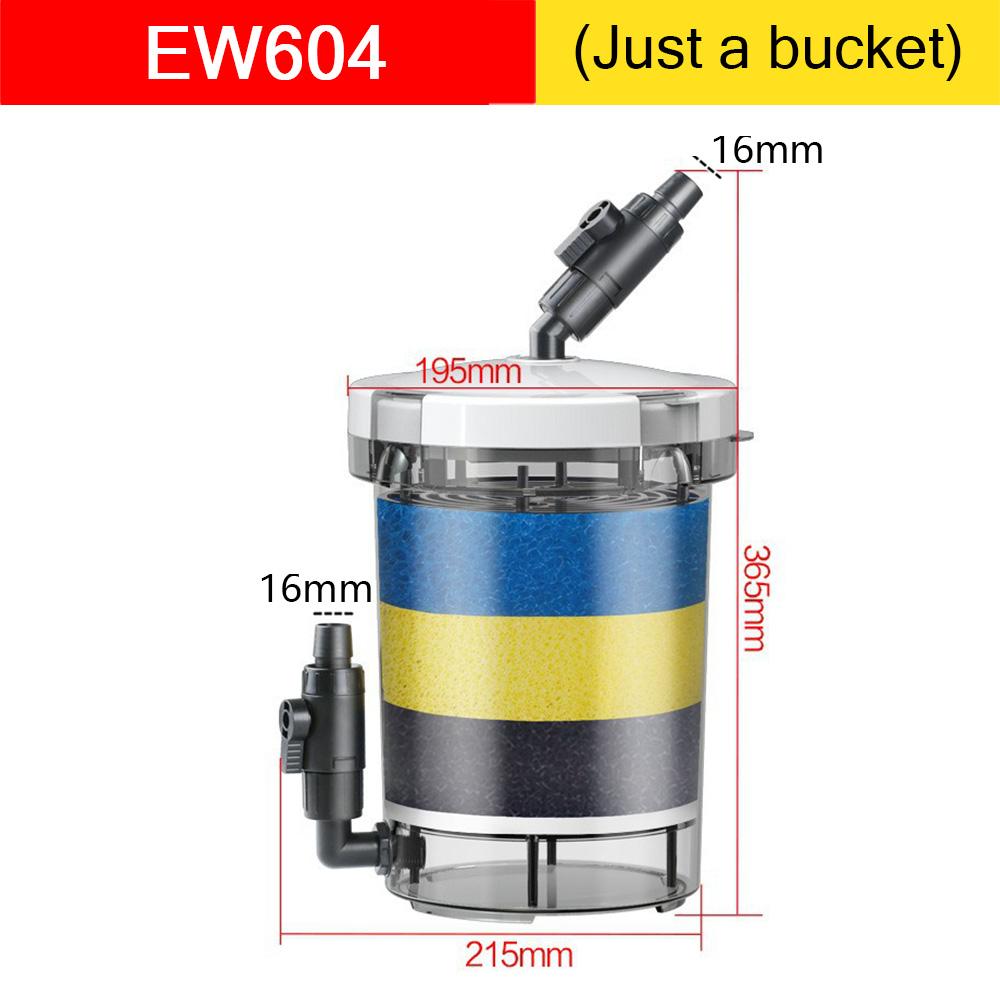 Pre-Filter Biochemical Fish Tank Filter Barrel Ultra-quiet Transparent External Aquarium Filter Bucket
