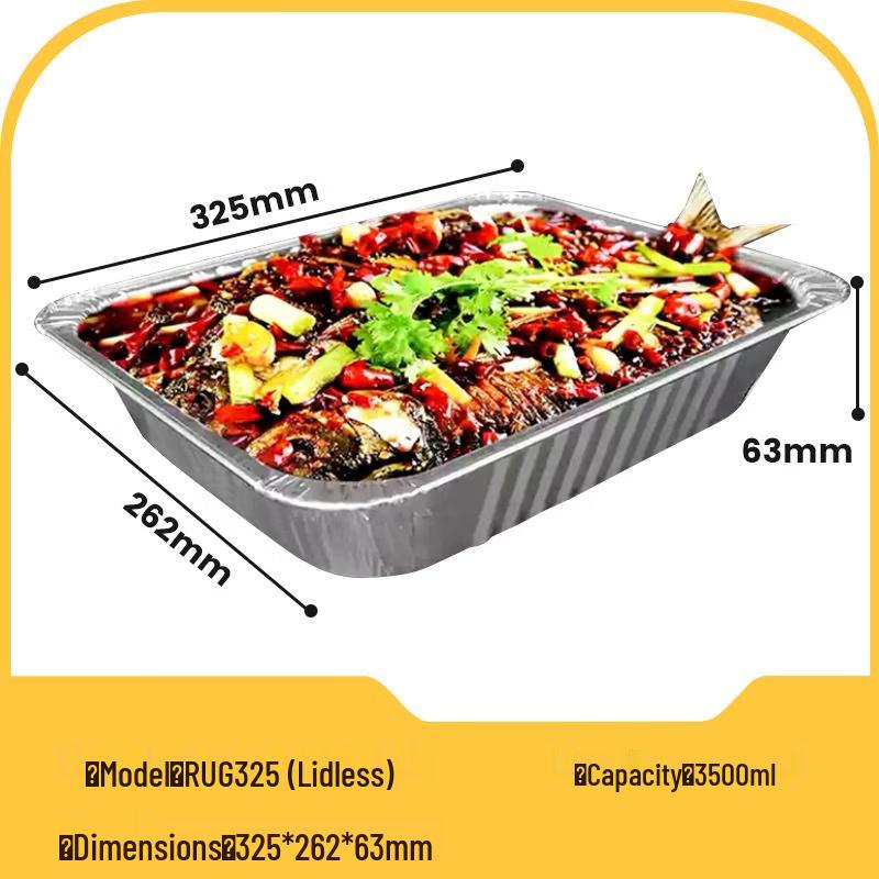 

Rectangular Aluminum Foil Baking & Takeout Pans with Lids