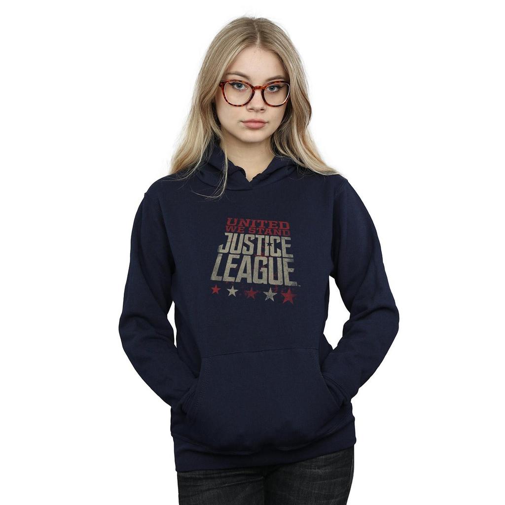 DC Comics Womens/Ladies Justice League Movie United We Stand Hoodie