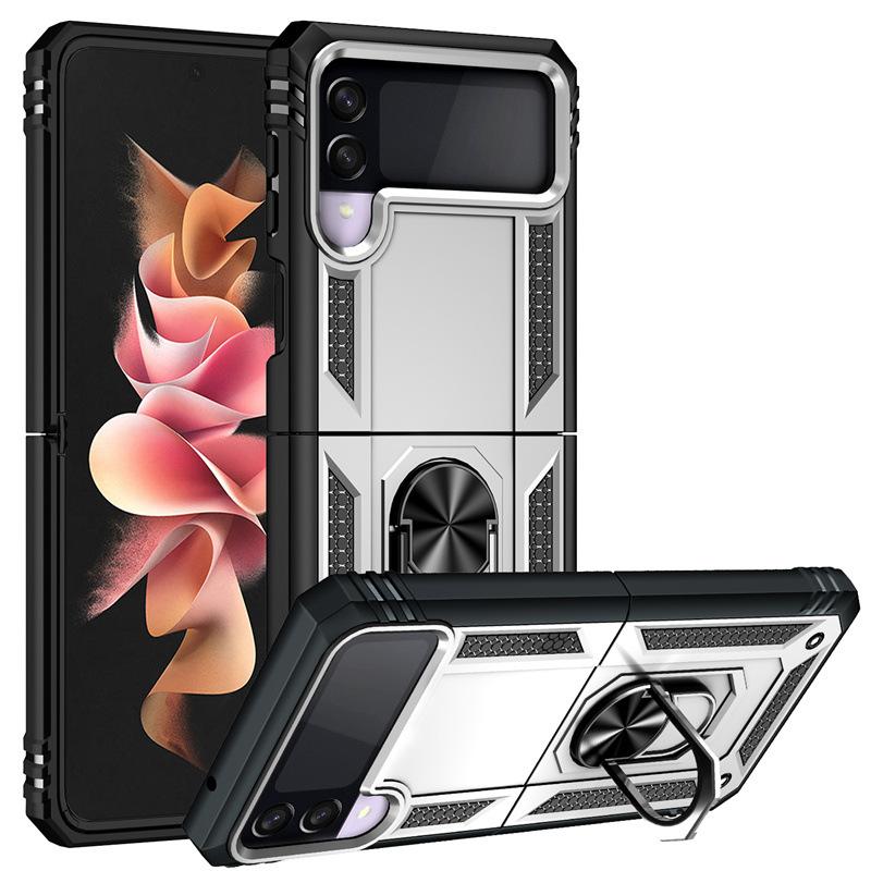 Suitable for Samsung Z Flip5 Sergeant Ring Anti Fall Protector Fold4 Folding Bracket Mobile Case