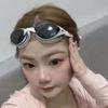 TPU Big Frame Swimming Goggles Waterproof Anti-fog Swim Eyewear Contrast Color Swim Glasses  Pool