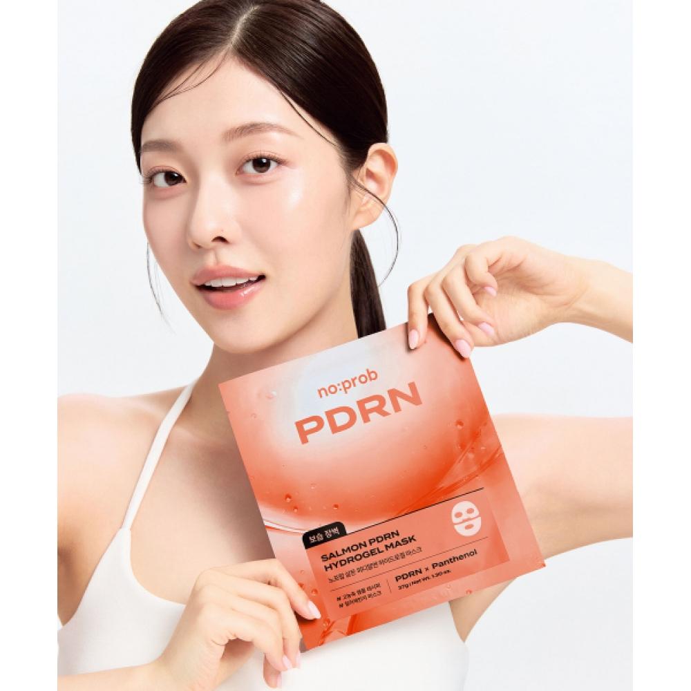 NoProb No Prob Salmon Pdr Hydrogel Mask 5 Sheets