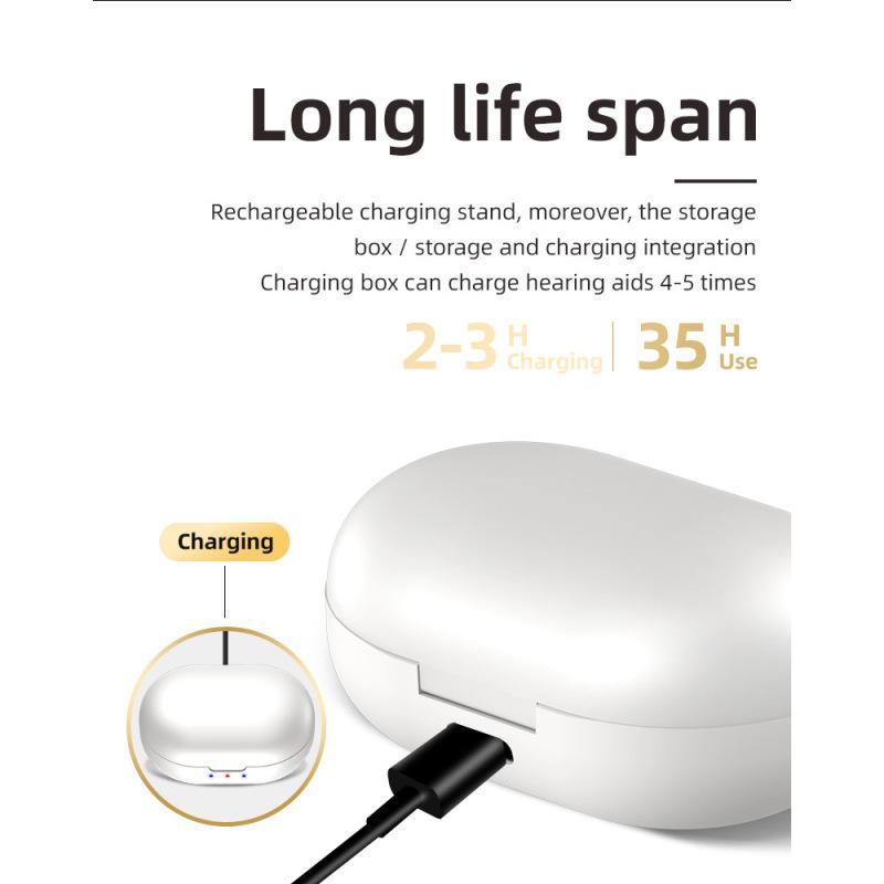 Magnetic Rechargeable Hearing Aid Bluetooth Appearance Elderly Sound Amplifier Sound Collector Elderly Hearing Aid Mini Sound Amplifier