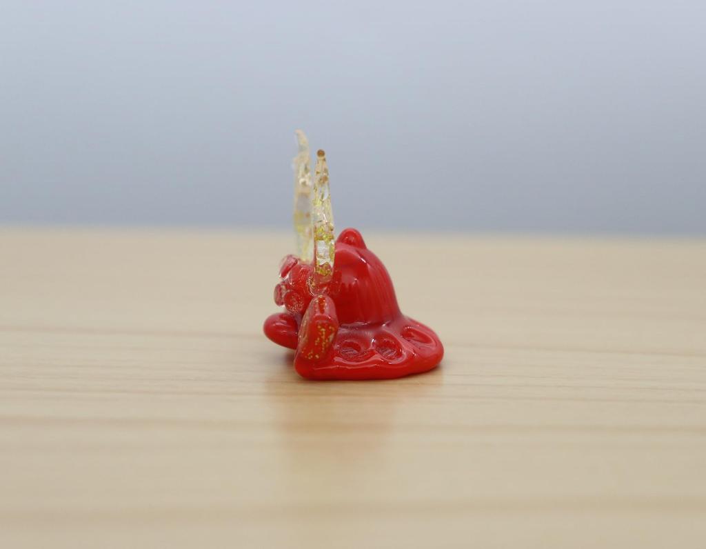 Glass Square May Doll, Boys' Day, Gold Leaf Beetle, Red, Small