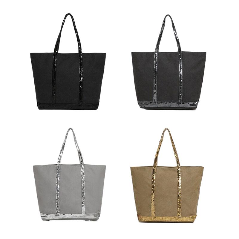 Bolso Tote de Lona Vintage con Lentejuelas Bolso de Hombro de Gran Capacidad Bolso de Mano Versátil para Desplazamientos para Mujeres Regalos