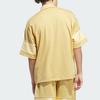 adidas Originals Mesh Full-Zip Polo Shirt Sand Yellow IW1622