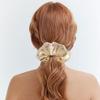 Lace Trimmed Floral Hair Scrunchy Hair Decors Stretchy Soft Fabric Ponytail Holder for Women Girls Various Hairstyles