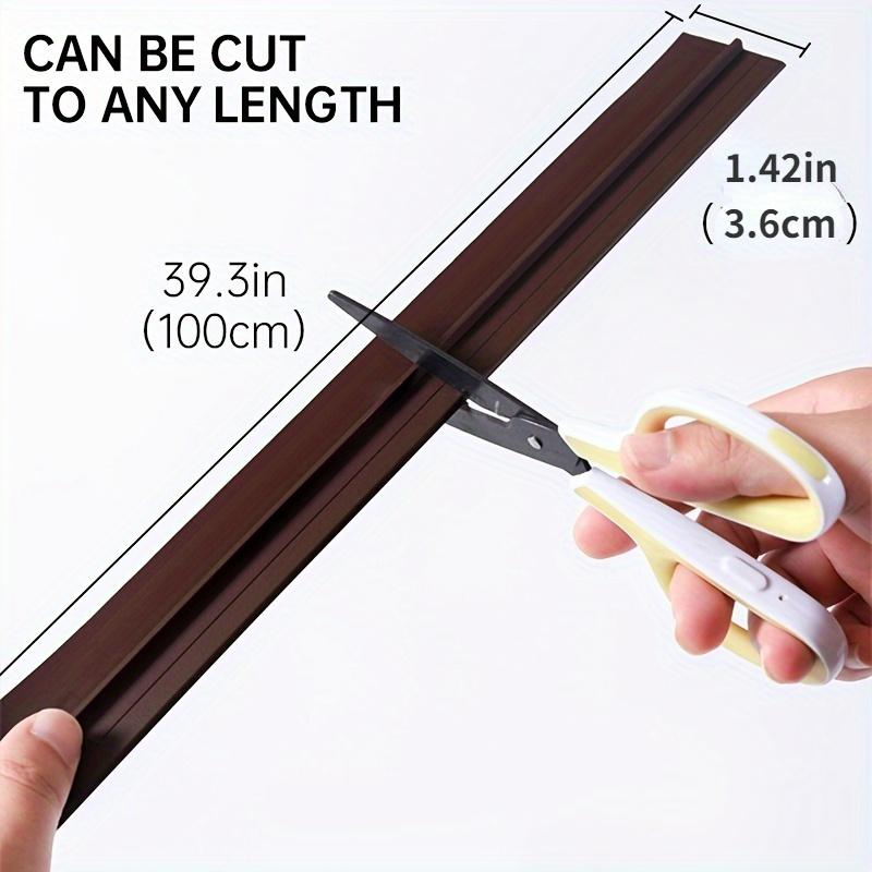 1pc Door Draft Stopper Under Door Seal, 1.4" W X 39" L Door Sweep For Exterior & Interior Doors, Door Window Blocker