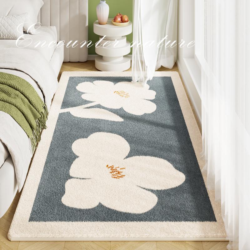 Schlafzimmer Bettvorleger Niedlicher Cartoon Langer Teppich Zimmerbodenmatte Erkerfenstermatte