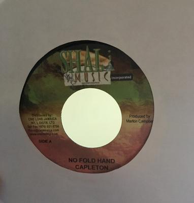 7inch Record CAPLETON - No Fold Hand NONE Shal I 2007 Jamaica Reggae, Ska & Dub Used