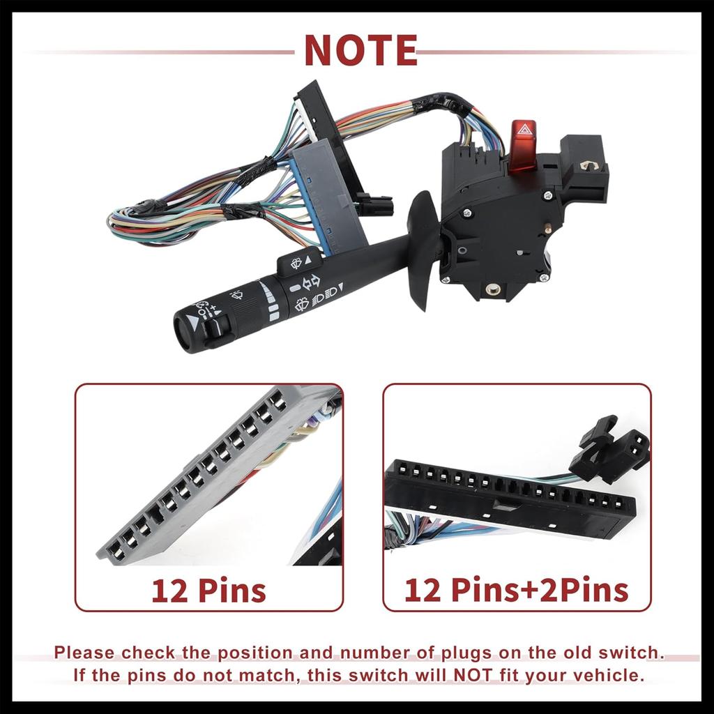Steering Column Turn Signal Switch Lever Multifunction Combination Switch for Chevrolet C4500 C5500 C6500 No.26090822 Durable Material
