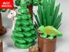 Non-Toxic Moc Bricks Lizard Animal 57763 Tree Rings Magnifier Diy Farm Forest Explorer Educational Building Blocks Toys Kids Gifts