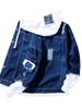 Men's Trendy Korean Style Denim Patchwork Baseball Jacket – Versatile Spring & Autumn Casual Wear