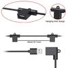 USB Power Cord 240cm 5 Port Splitter For LED Strips Desk Fan Security Cameras 5V Charging