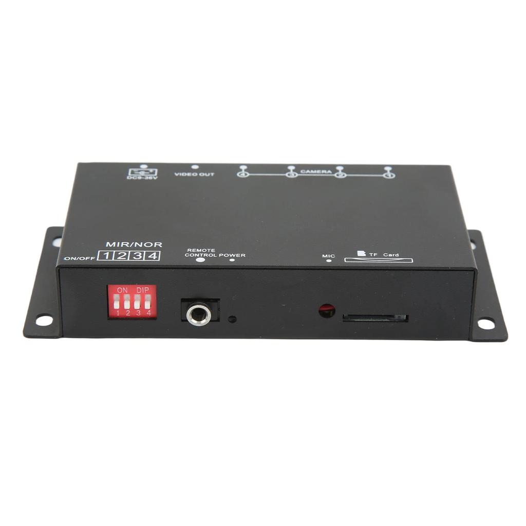 Car Digital Video Recorder, 4 Channel 720P, Compact Design, For School Bus, Large Truck, Yacht, ABS+Metal Material