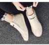 Fashion Men's Leather Shoes Ankle Boots Casual Leather Loafers Zipper Comfortable Formal Flat Solid Color White Shoes Driving Moccasins