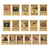 One Piece Poster Clear Printing Rectangle Decorative Japanese Anime Luffy Bounty Poster Bedroom Decor for Bar