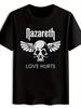 1pc Rock Band Graphic T-shirt - Short Sleeve