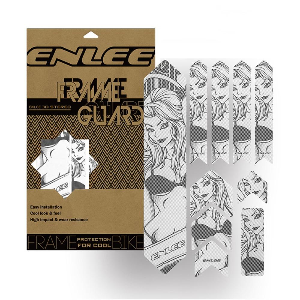 Enlee Mountain Bike Sticker Holder Scratch Resistant Scratch Resistant Waterproof Protective Film 3M Film Rhino Leather