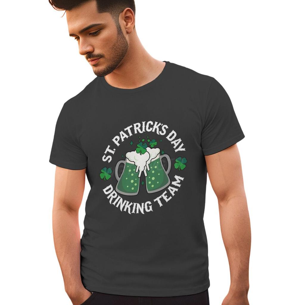 St Patricks Day Drinking Team Tshirt Funny Irish Drinking Team Unisex Tshirts Happy Go Lucky Green Beer Unisexs Clothes