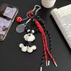 Lovely PU Leather Schnauzer Pendant Cute Puppy Animal Dog Fashion Bag Pendant Creative Woven Rope Bag Charms CLE
