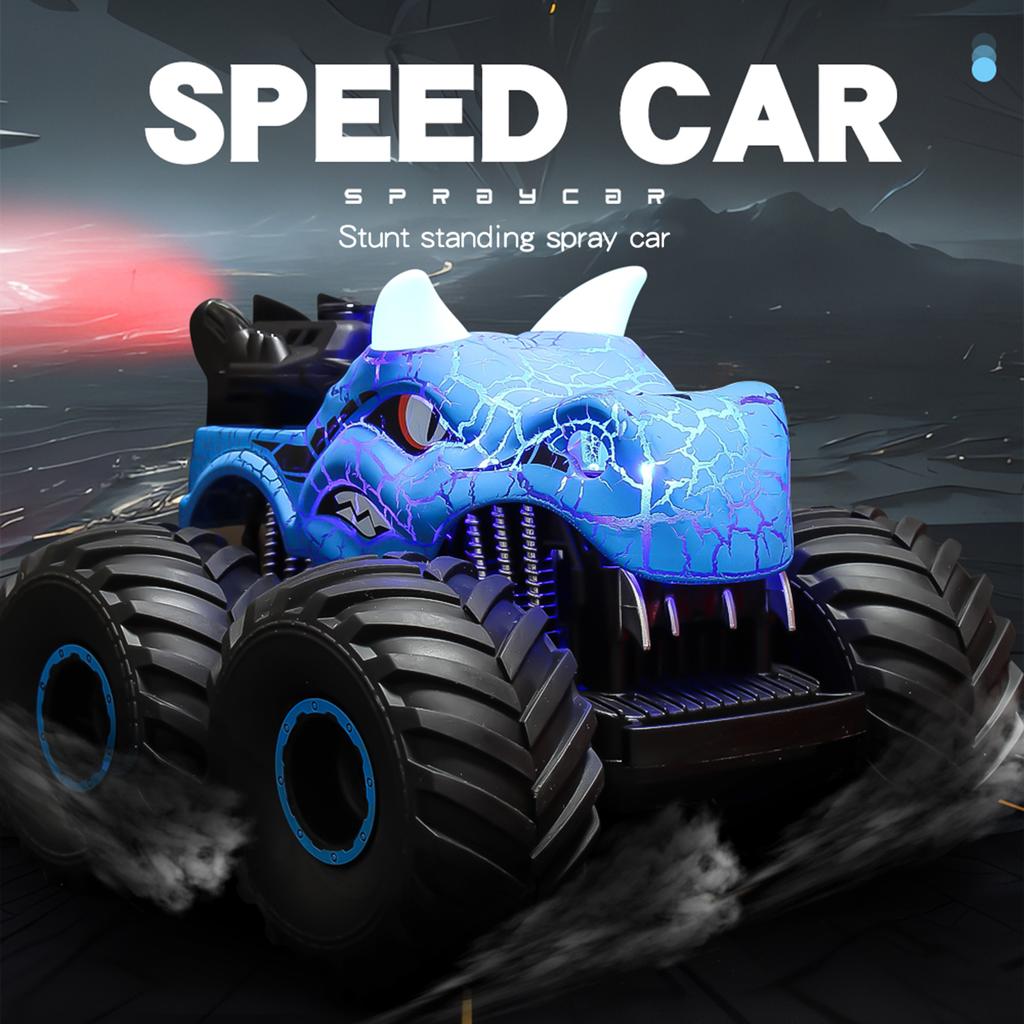 Remote Control Car, 1:16 2.4Ghz 4 Spray Remote Control Stunt Car with Lights Sound Rechargeable Electric Toy Car Gifts for Boys Girls Kids