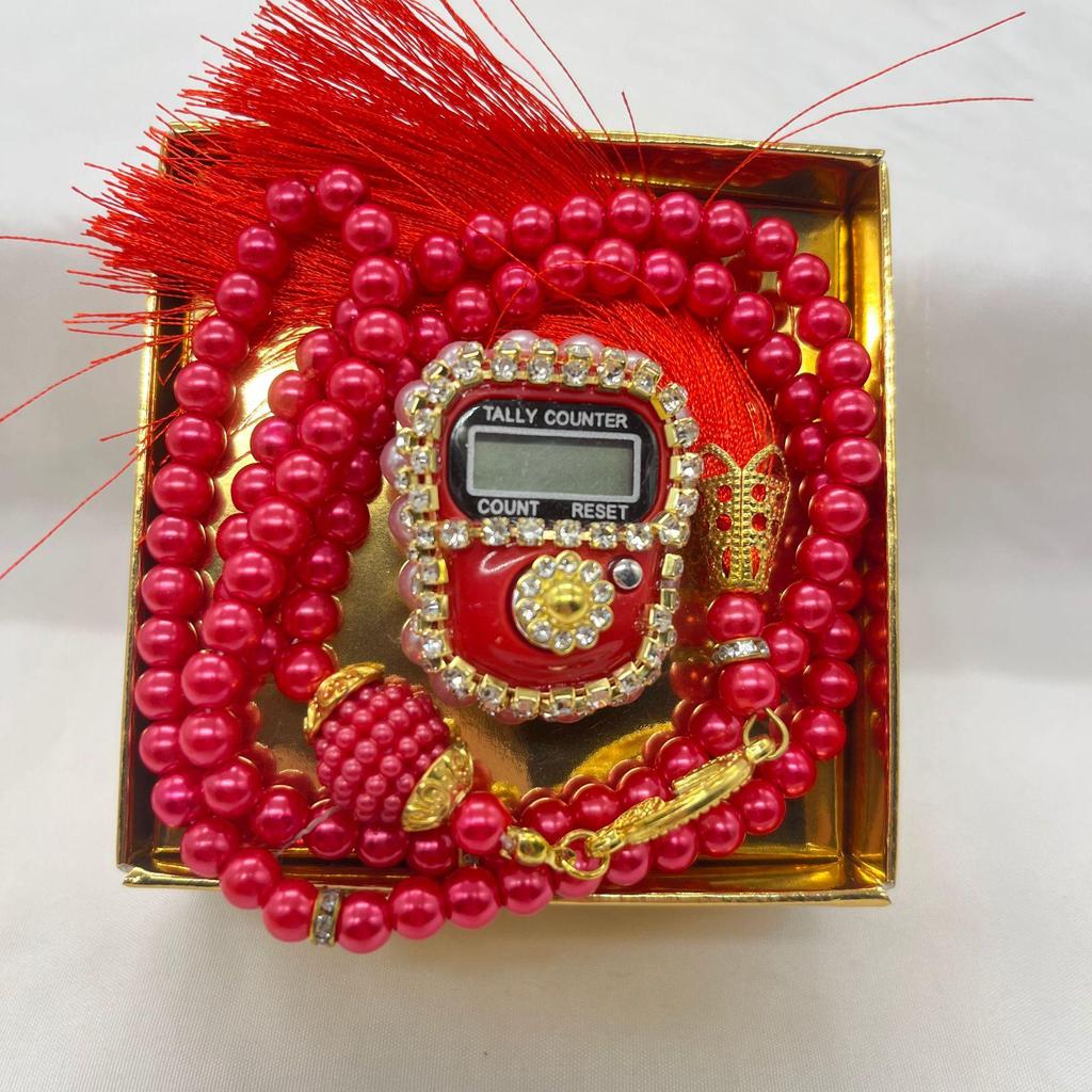 Central Asia Rhinestone and Bead Gift Set - 99 Crystal Glass Beads with Beading Box