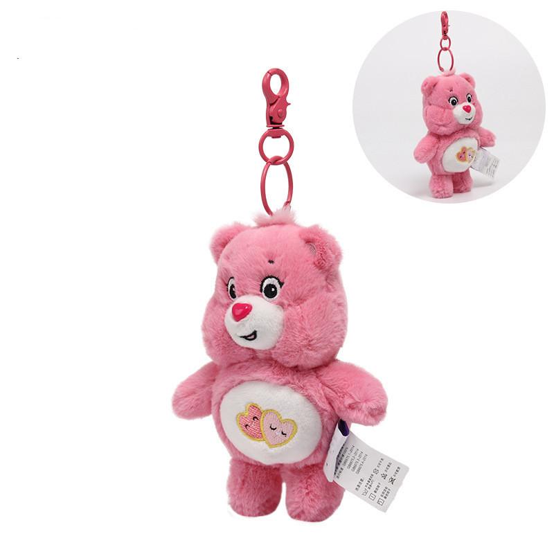 

Plush Kawaii Rainbown Bear Plush Anime Hobby Toy Keychain Bag Pendant with Sound Dolls Christmas Birthday Gifts