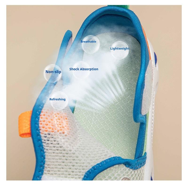 Summer New Thin Children's Mesh Breathable Boys Sports Soft Bottom Sandals