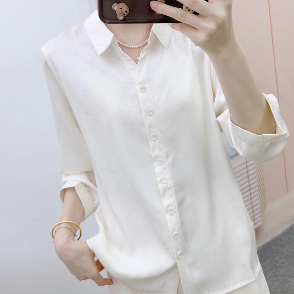 Spring 2026 Versatile Solid Color Long-Sleeve Pullover Top