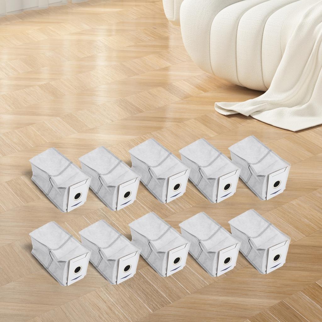 For Ecovacs T30S Compatible Replacement Dust Bags 10 Pack Non Woven Fabrics