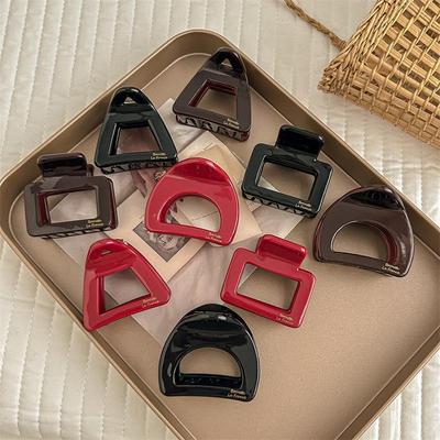 Elegante, verdickte Haifisch-Haarspange aus Acetat für das Styling am Hinterkopf