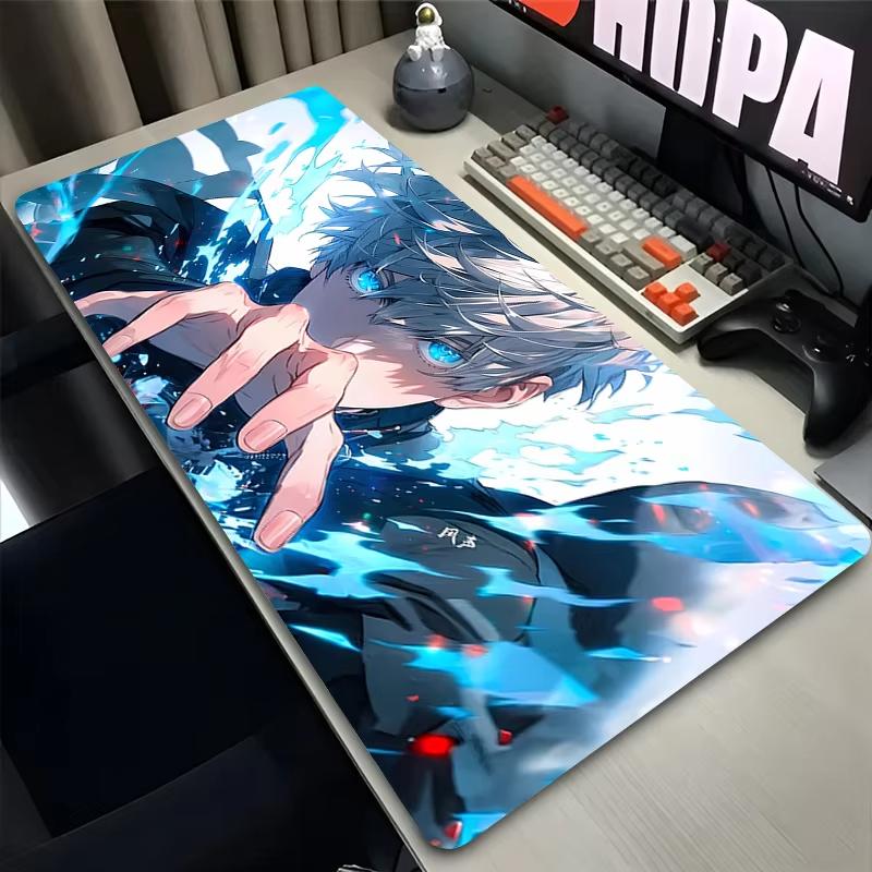 Anime Mouse Pad Large XXL Deskmat Laptop Office Mousepad Desk Decor Extended Mouse Pad Pc Keyboard Mat Jujutsu Kaisen Desk Mat