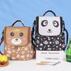Oxford Cloth Cartoon Lunch Bag Coffee Pink Black Blue Aluminum Foil Lining Thickened Thermal Insulation Bag Cartoon Pattern