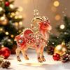 Christmas Hanging Sheep Ornament Cute Flat Acrylic Lamb Pendant Suitable for Xmas Tree Office Holiday Decor