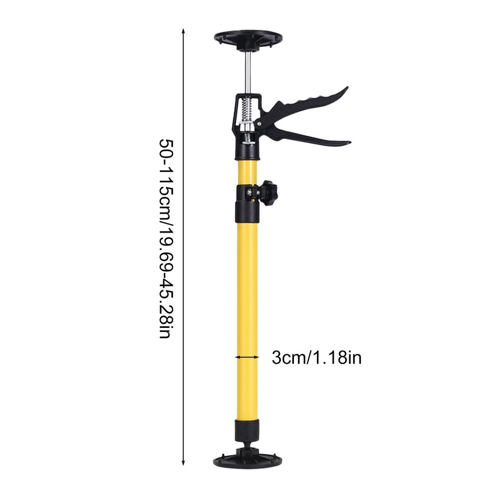 Labor-Saving Telescopic Steel Support Rod Third Hand Cabinet Jacks Drywall Construction Tool for Ratcheting Cargo Range Hoods
