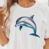 Süßes Delfin-Grafik-Shirt, Meeresleben-T-Shirt für Meeresliebhaber, Stilvolles Delfin-Kunst-Shirt, Perfektes Strandkleidungs-Geschenk für Delfin-Fans, Meeresdesign