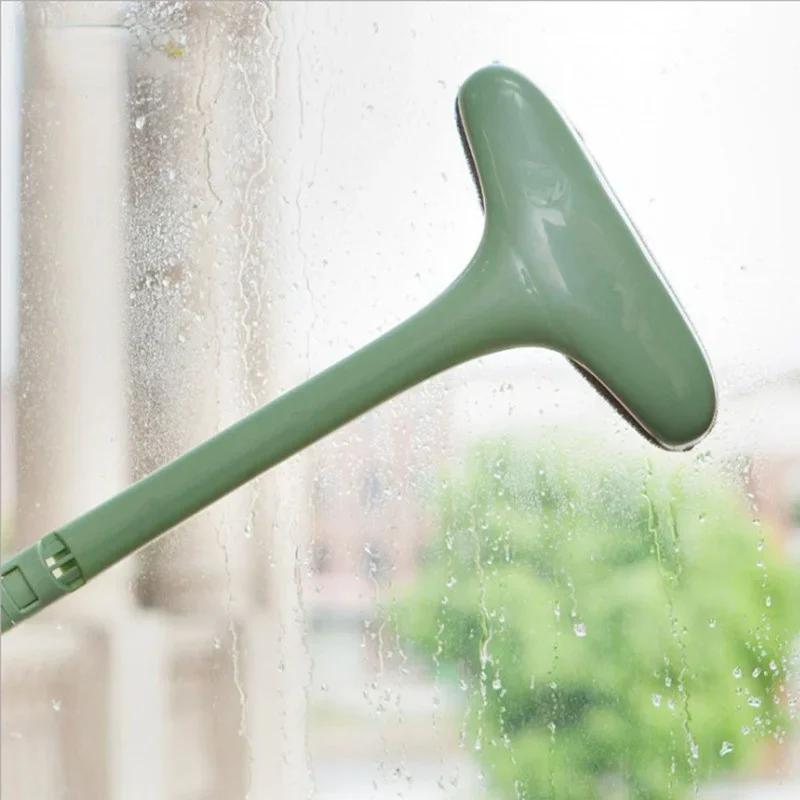 Window Wiper Glass Cleaner Brush Tool Double Side Brush Window Glass Brush For Washing Household Cleaning Flooring Tools