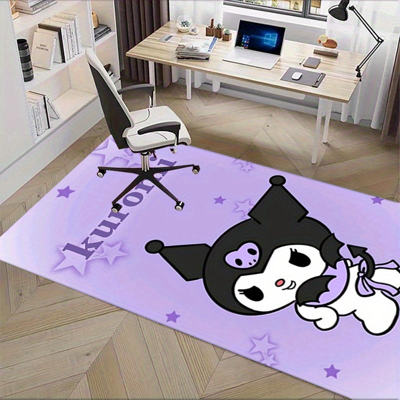 Office Rug Kuromi, Starry Night Anti-Slip Rug, Machine Washable for Living Room, Bedroom, Office, Multiple Sizes, Bedroom Mat, Decorative Mat, Durable