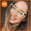 Xiaomi Celebridade do Instagram Com a Mesma Armação Quadrada Irregular Espelho de Luz Plana Armação Grande Armação Retrô