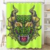 Tuniu Chinese Dragon Shower Curtain Cool Red Dragon Design For Bathroom Decor Unique Wall Art Shower Tent
