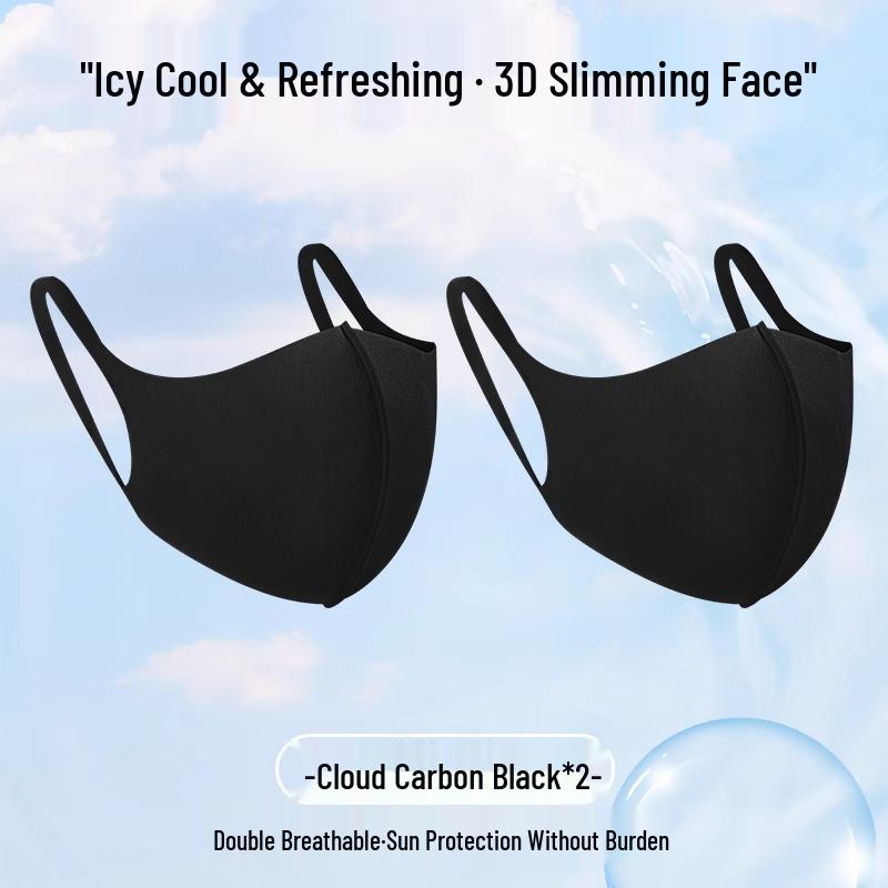 2025 Women's 3D Seamless Ice Silk Cycling Mask with UV Protection