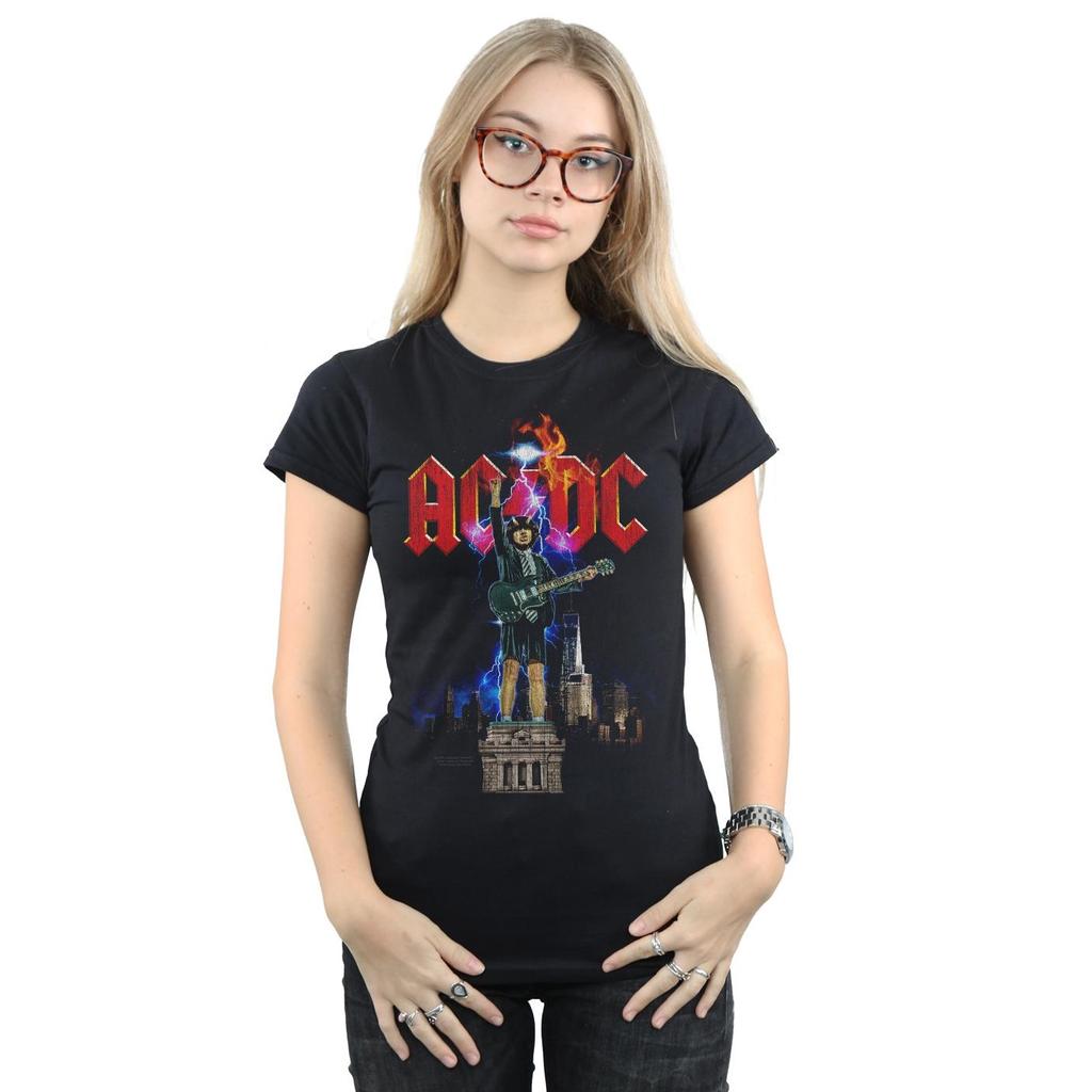 AC/DC Womens/Ladies Angus NYC Cotton T-Shirt