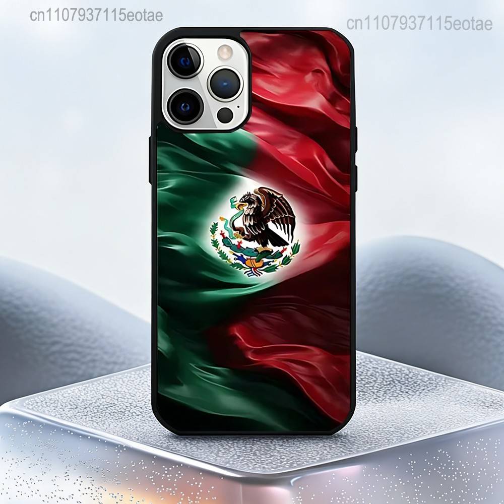 Meksyk Godło Narodowe Etui na Telefon z Flagą Dla iPhone 17,16,15,14,13,12,11,Pro,Max,Plus,Mini,SE4,E Magnetyczne Magsafe Bezprzewodowe Ładowanie