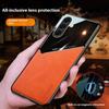 For Samsung Galaxy A26 5G Case Leather Coated PC+TPU Phone Back Cover