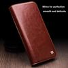 Luxury Thin Case for IPhone15 14 13 12 11 Pro Max Mini Genuine Leather Fashion Cover for XR XS Max 7 8 14 Plus Card Slot